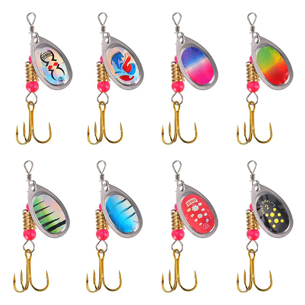16pcs Metal Spinner Bait Fishing Lure Fishing
