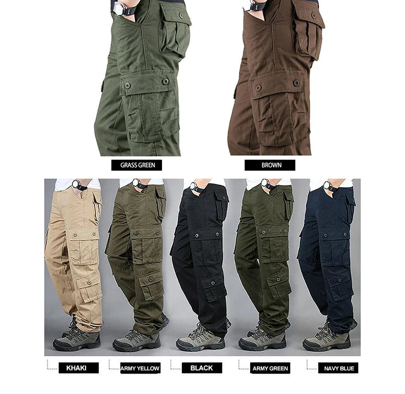 Men's Tactical  Cotton Cargo Hiking Pants