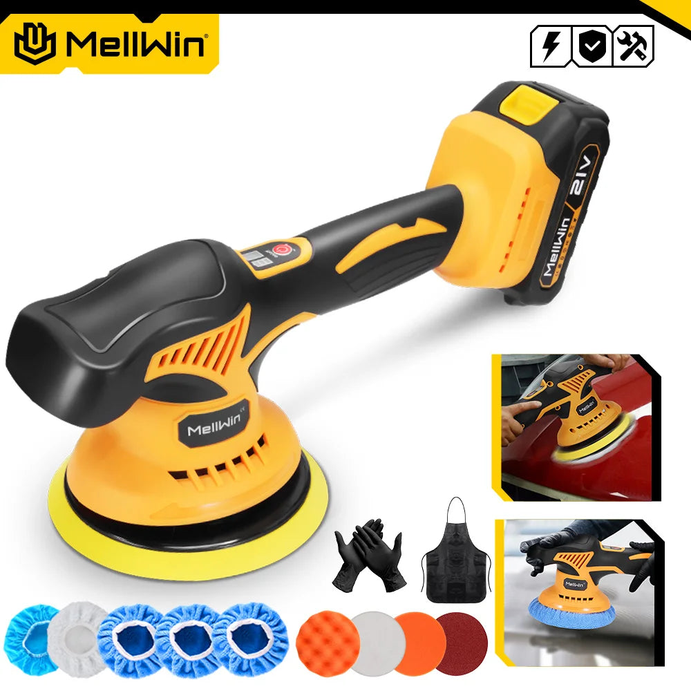 Digital Display Cordless Electric Polishing Waxing Sanding Machine