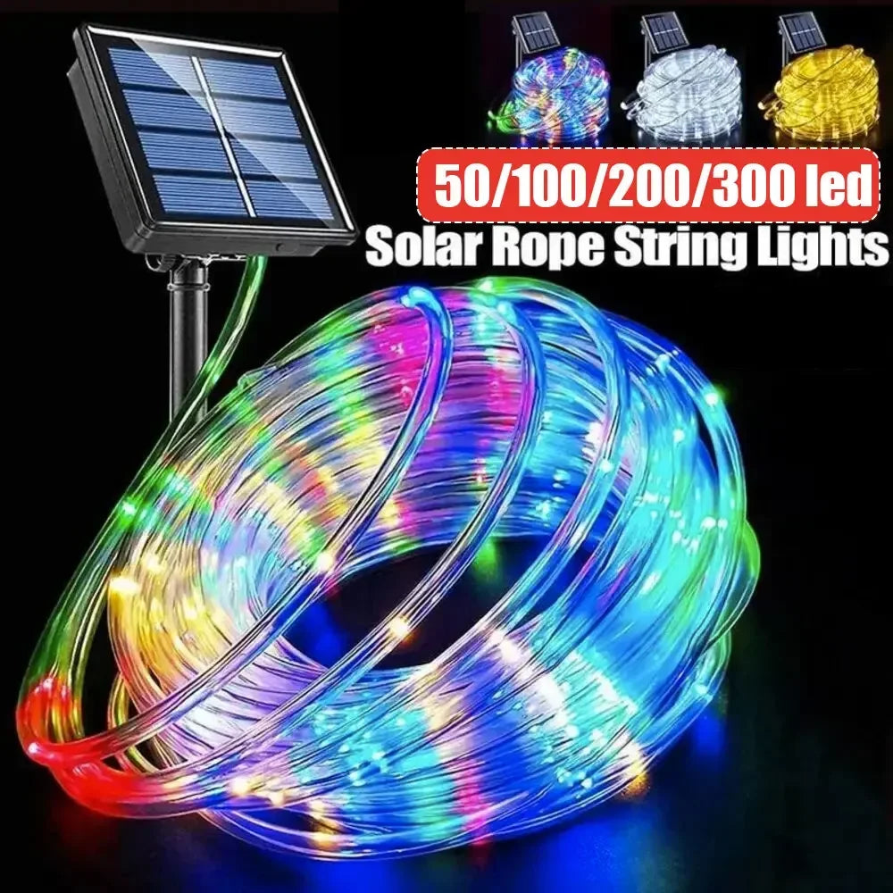 Outdoor Solar Tube Rope Led Light colored