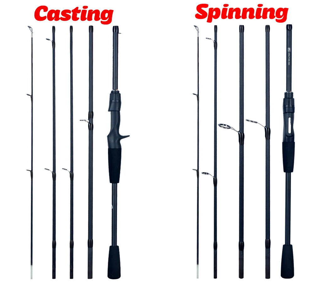 Spinning Baitcasting Travel Fishing Rod