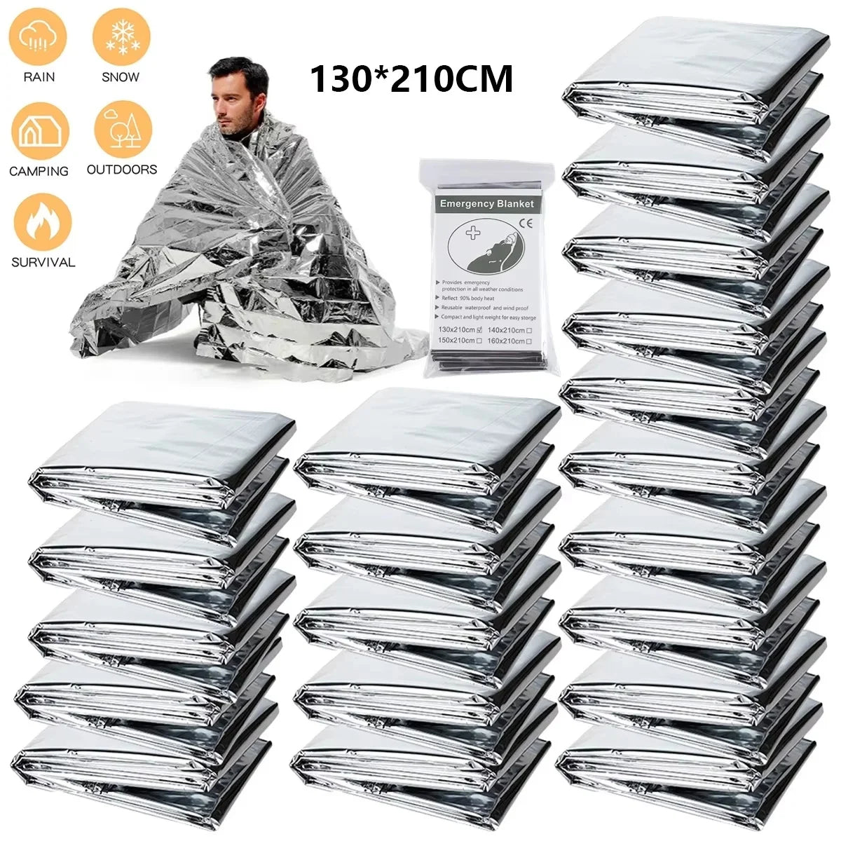 Outdoor Emergency  First Aid Rescue blanket