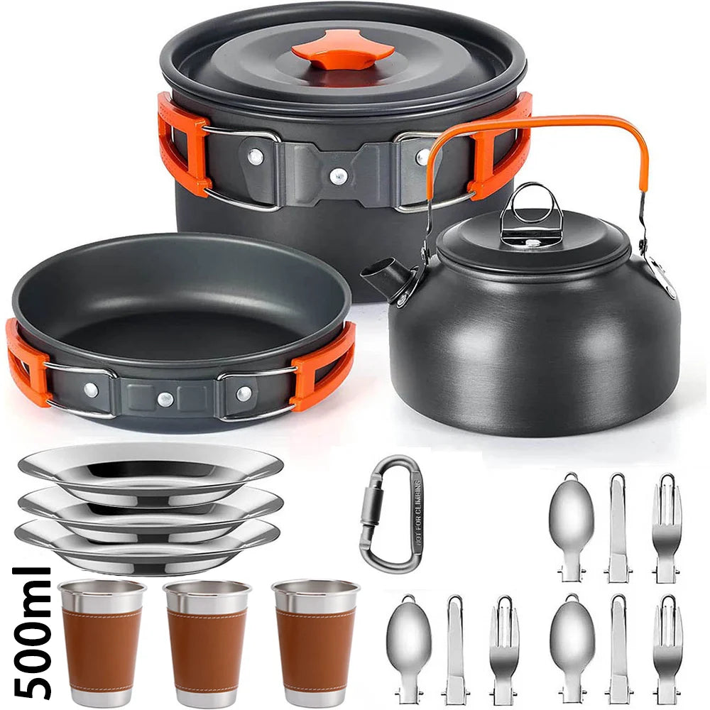 Camping Cookware Travel ware  For 2-3  Non-stick