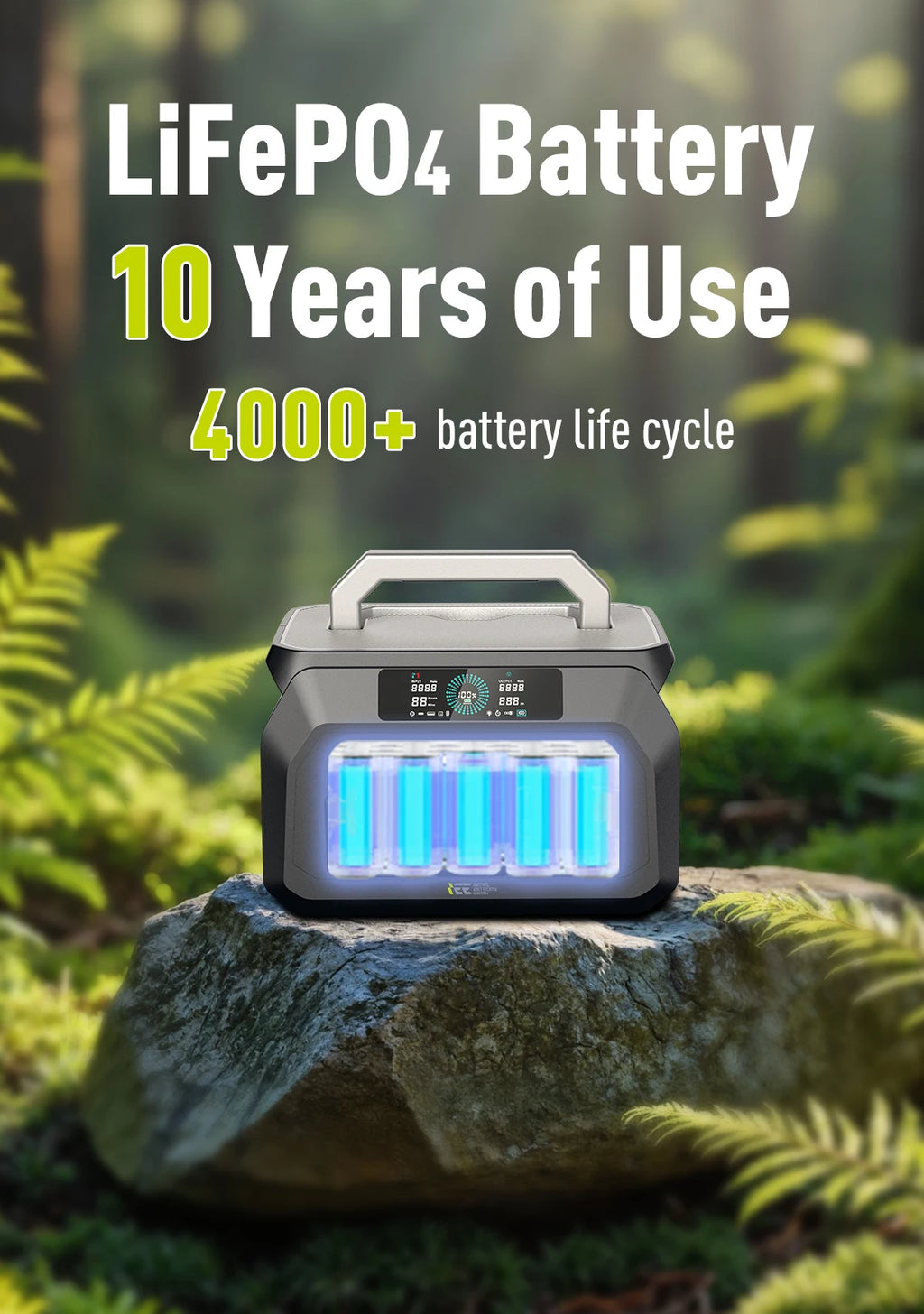 Quiet Solar Generator for Camping, Home Emergency, RV & Outdoor Travel