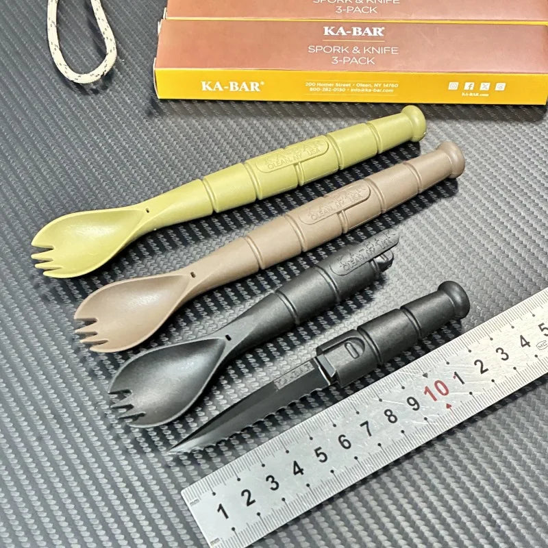 Tactical   Multi-Function Tool Fork Spoon Knife Combo