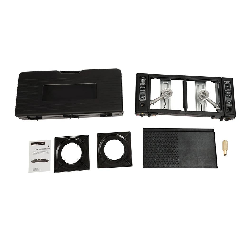 2 Burners Portable Camping Stove,