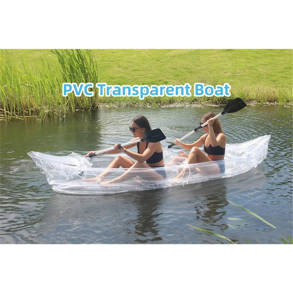 Two-Person Transparent PVC Inflatable Kayak