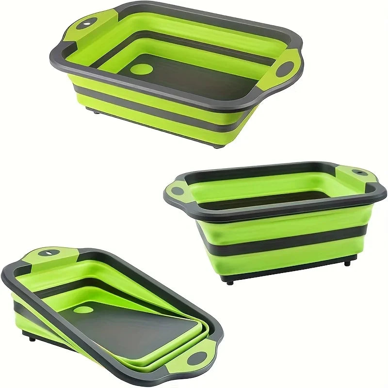 Portable Space Saving Basin with Built-in Sink