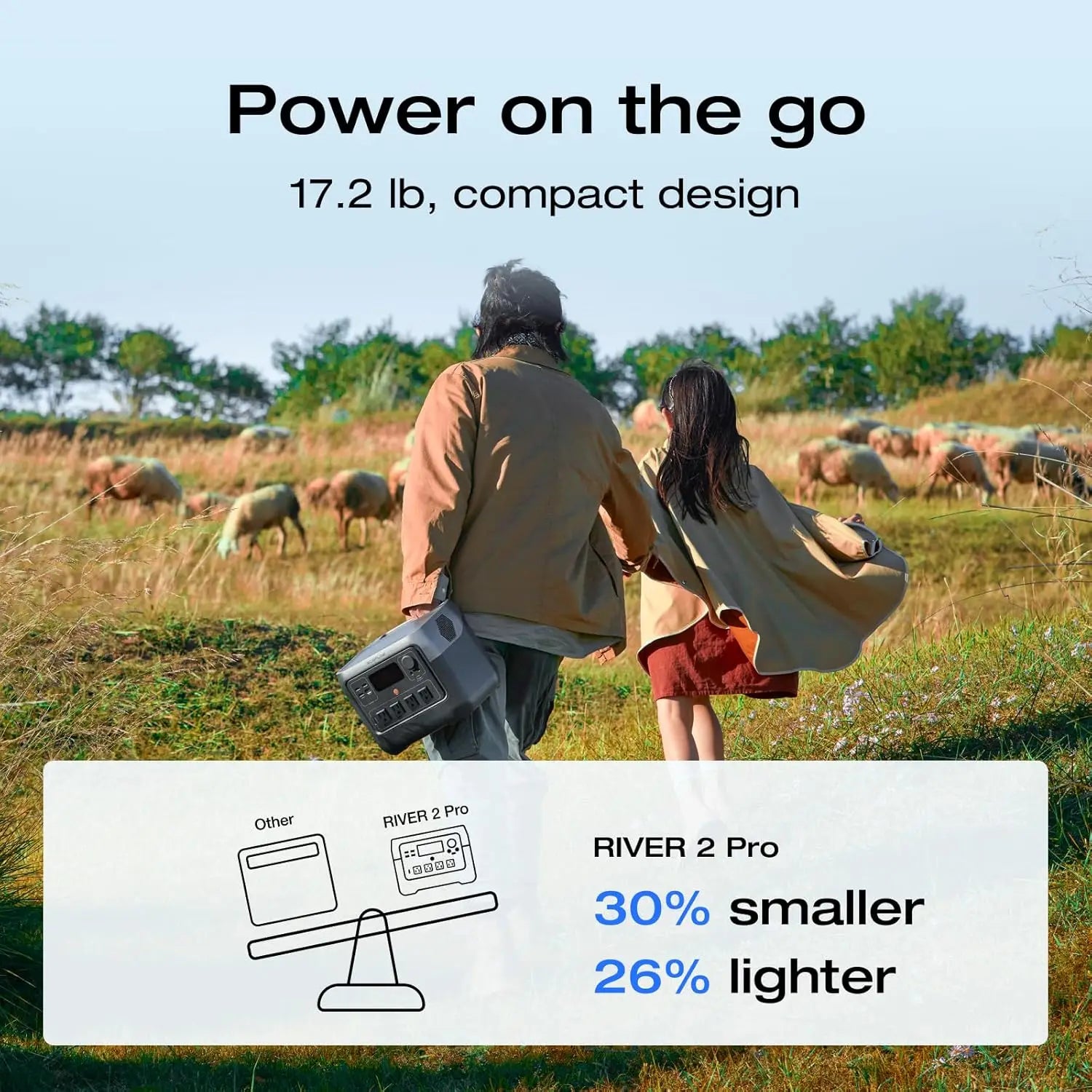 Power Station  4 AC Outlets, Solar Generator