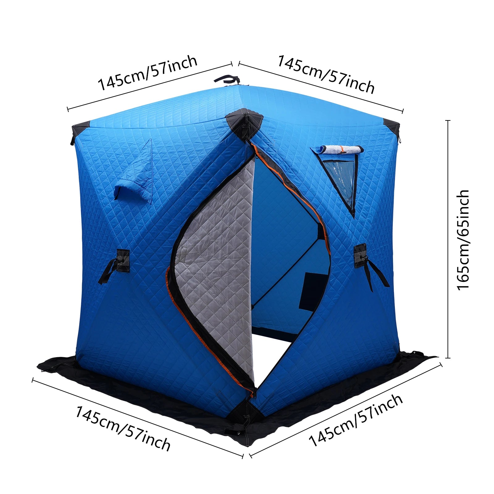 Orange/Blue/Red/Camouflage Ice Fishing Tent