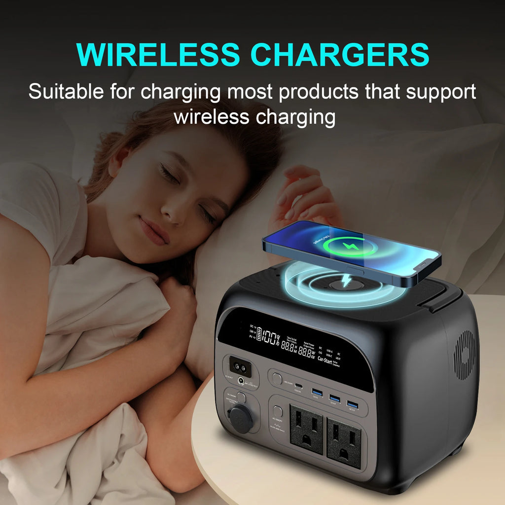 500W Portable Power Station 345.6Wh Solar Generator