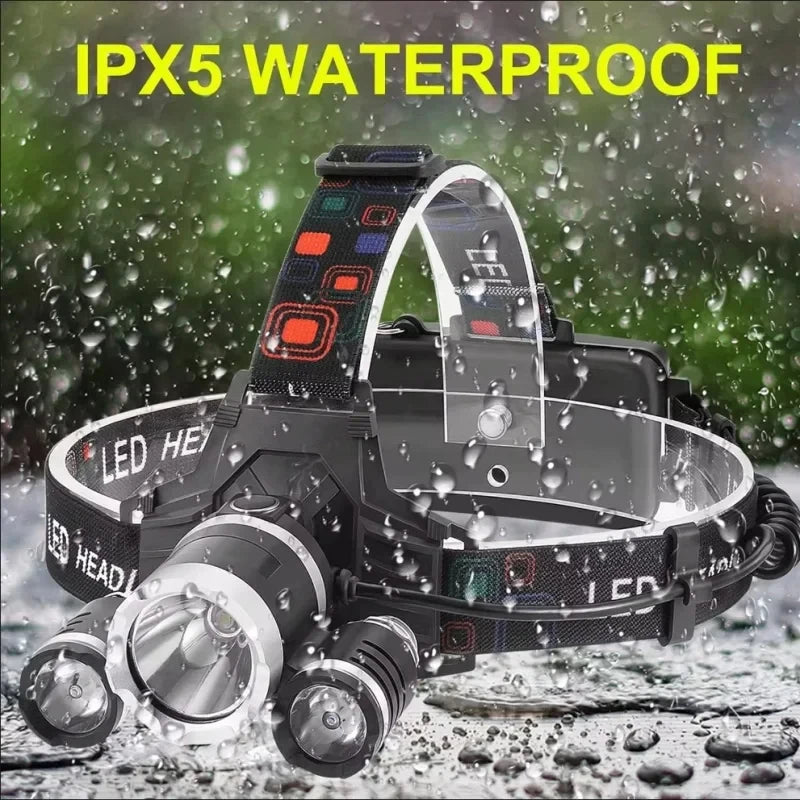 Rechargeable Headlamp Powerful Led Lantern Portable Headlight