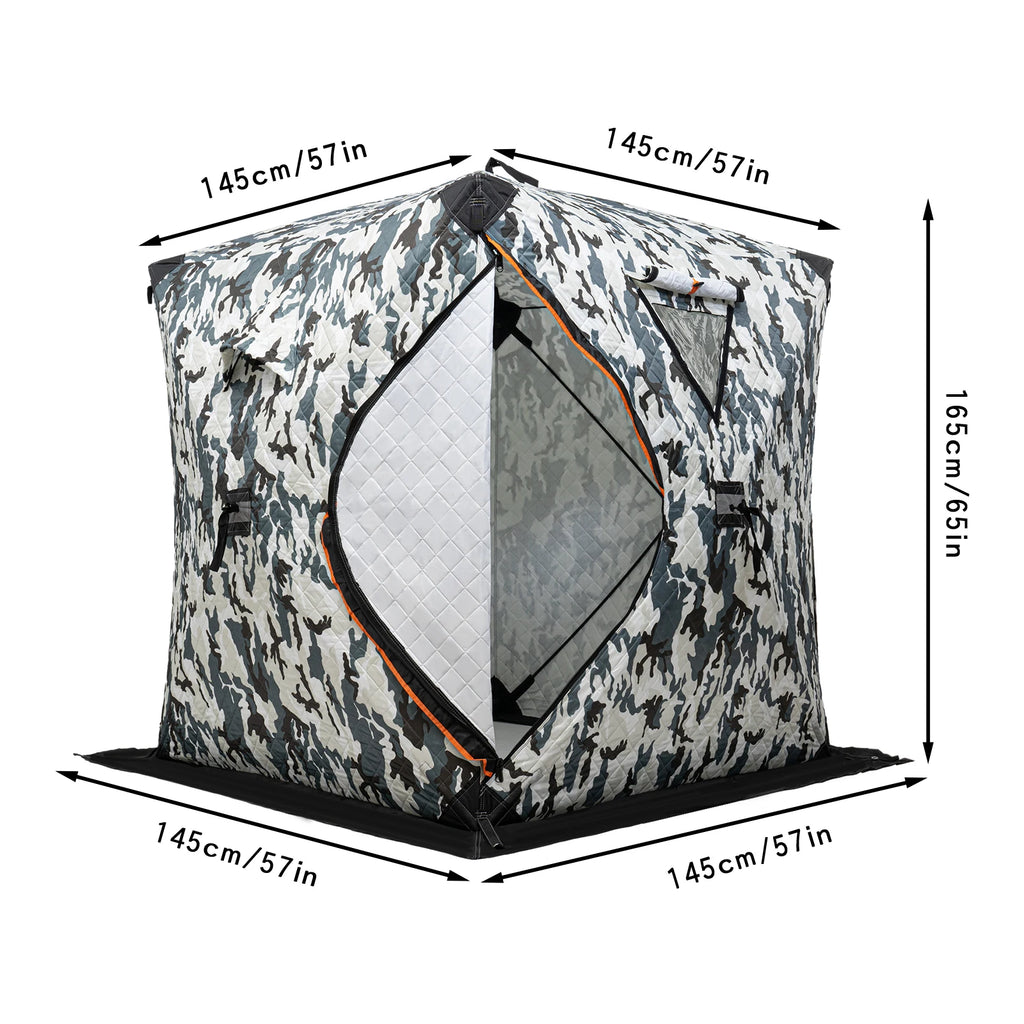 Orange/Blue/Red/Camouflage Ice Fishing Tent