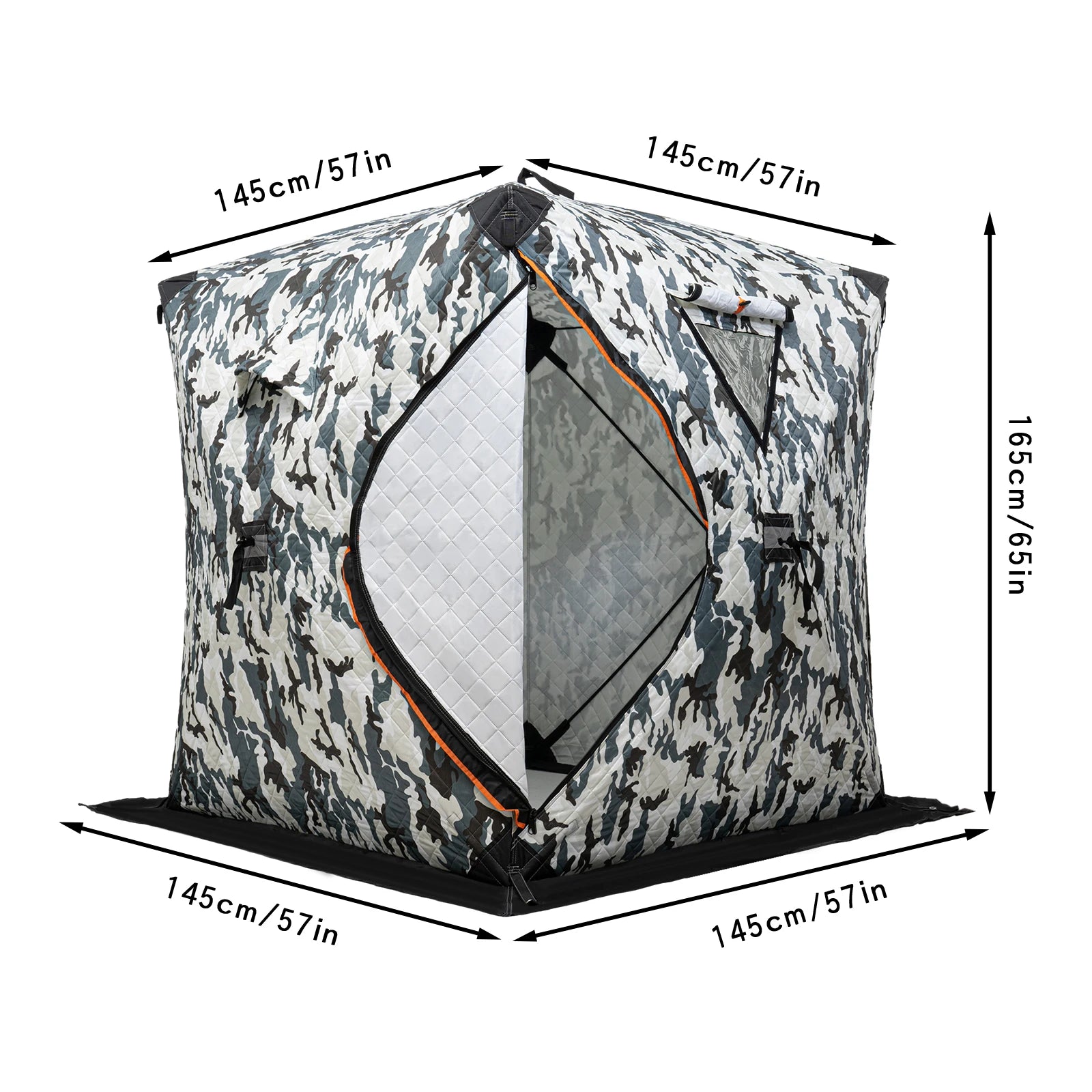 Orange/Blue/Red/Camouflage Ice Fishing Tent