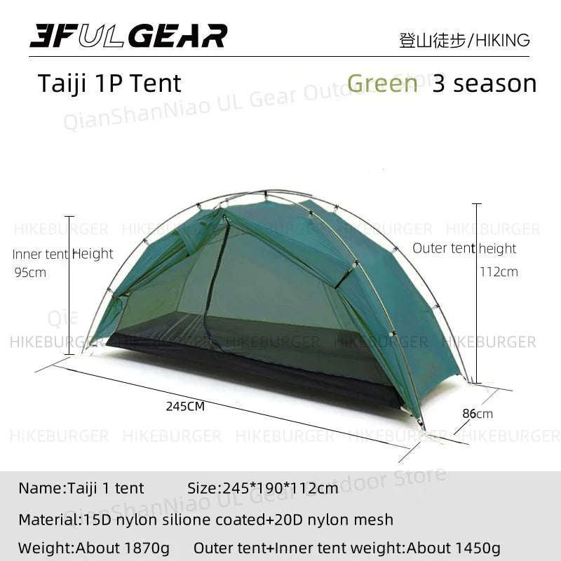 Ultralight 1 Person Camping Tent