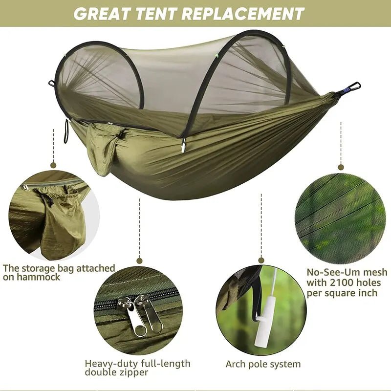 Camping Hammock with Mosquito Mesh
