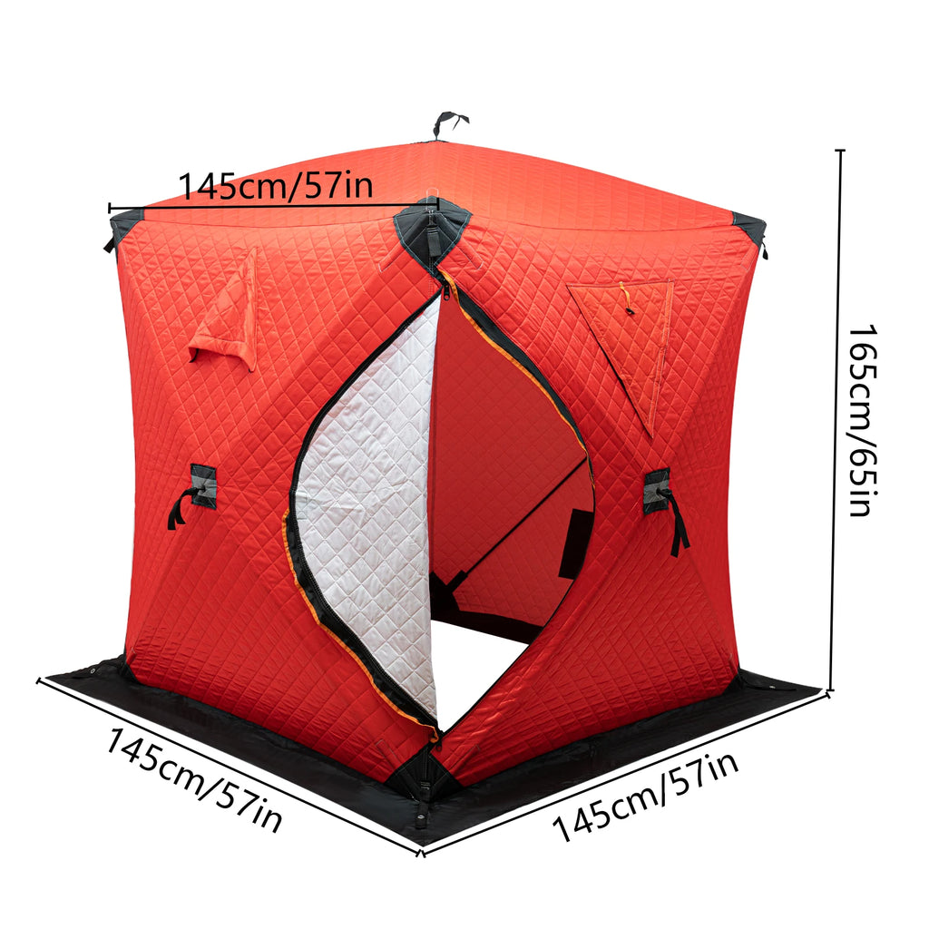 Orange/Blue/Red/Camouflage Ice Fishing Tent