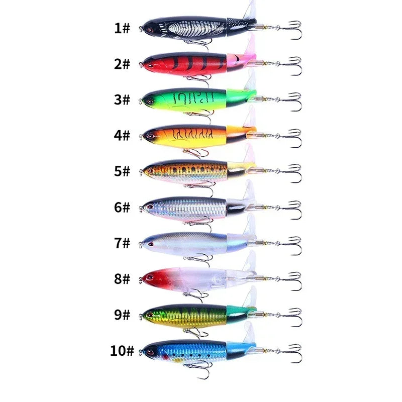 Popper Fishing Lure Set 11cm/14g Artificial  Bait