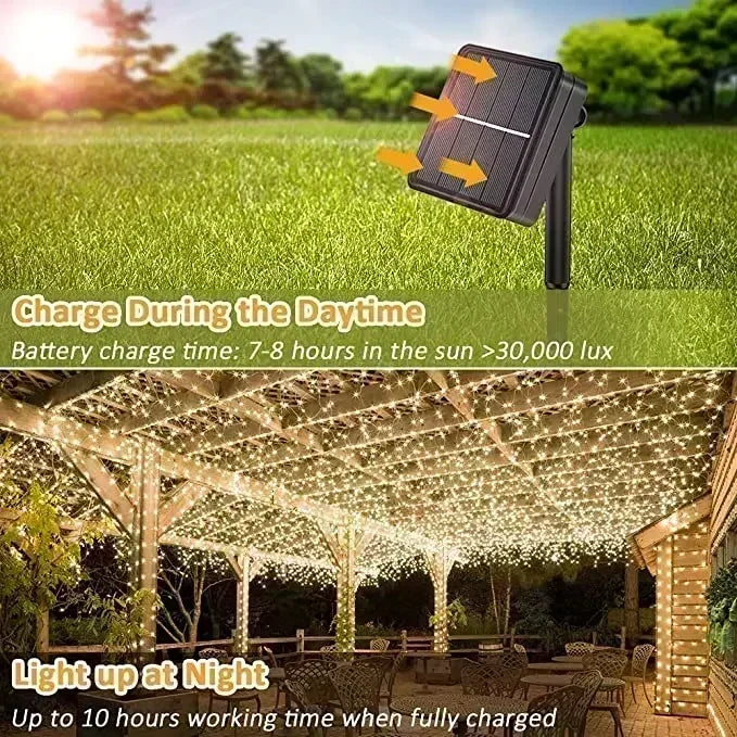 7M/12M/22/32M Solar Led Fairy String Lights