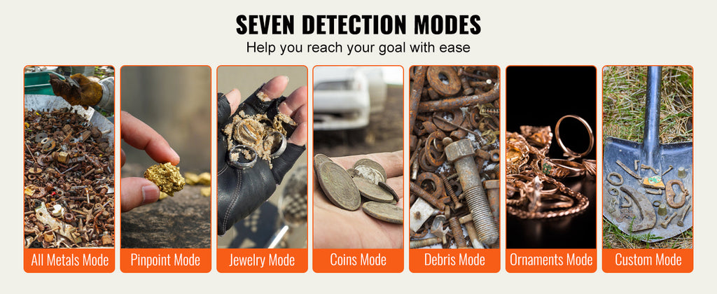 Professional Rechargeable Metal Detector for Treasure Hunting