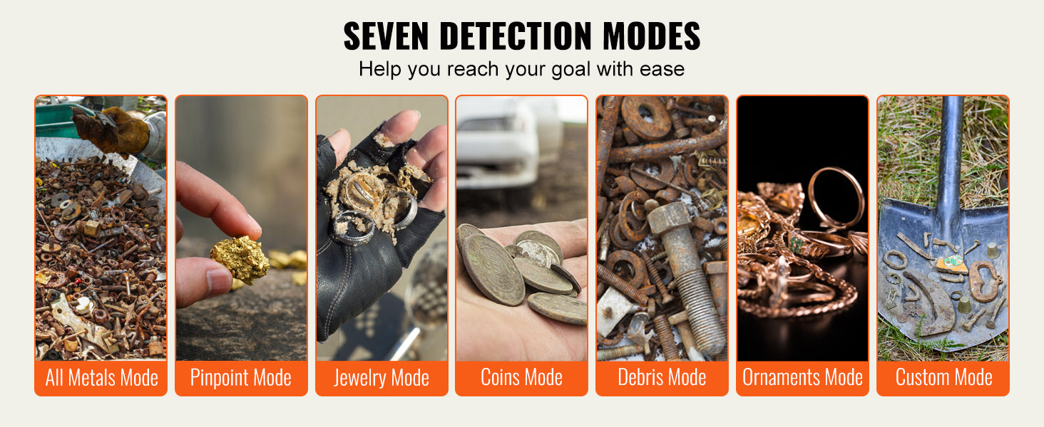 Professional Rechargeable Metal Detector for Treasure Hunting